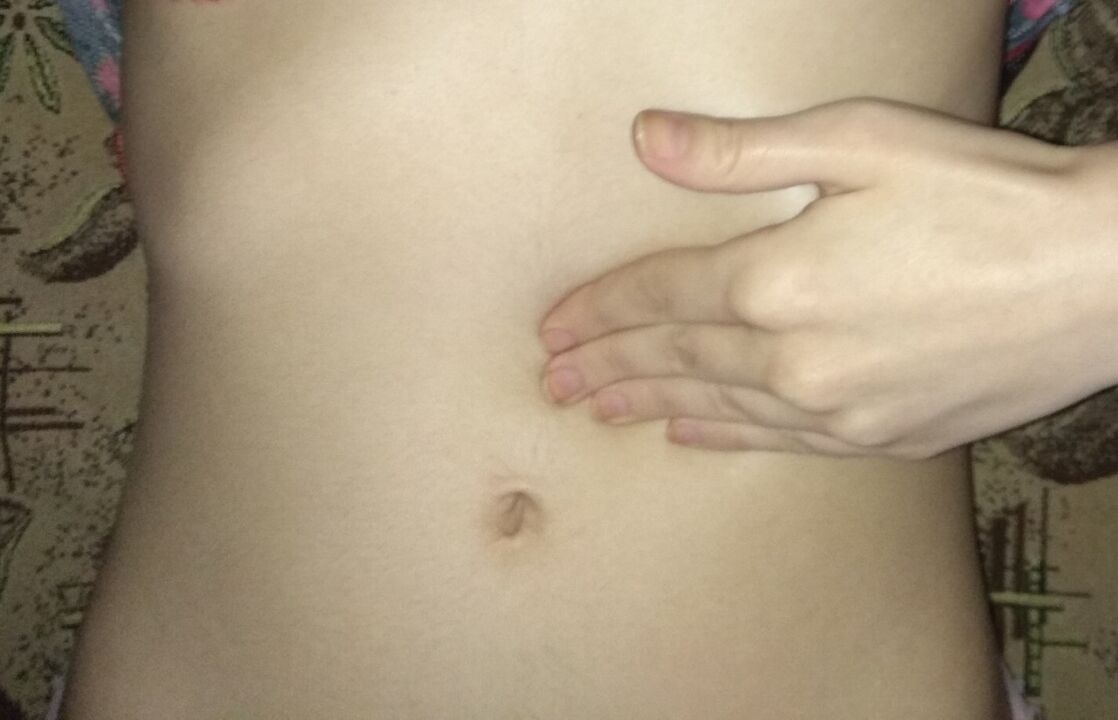 Estómago saudable despois do tratamento con cápsulas de NEOflorax