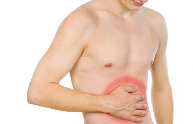 dor abdominal como síntoma da presenza de parasitos